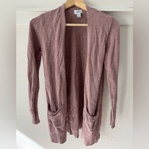 Old Navy | Dusty Rose Long Cardigan Sweater | XS